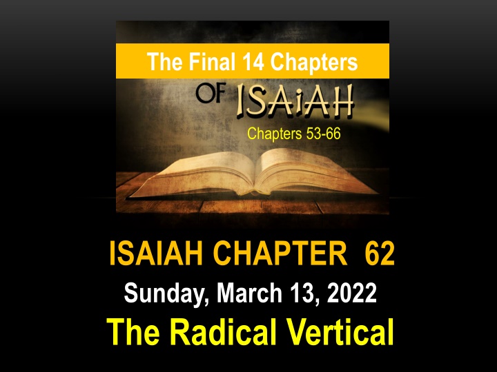 Embracing the Glorious King – The Radical Vertical Journey
