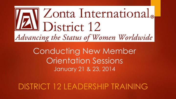 Enhancing New Member Orientation Practices for Zonta Clubs