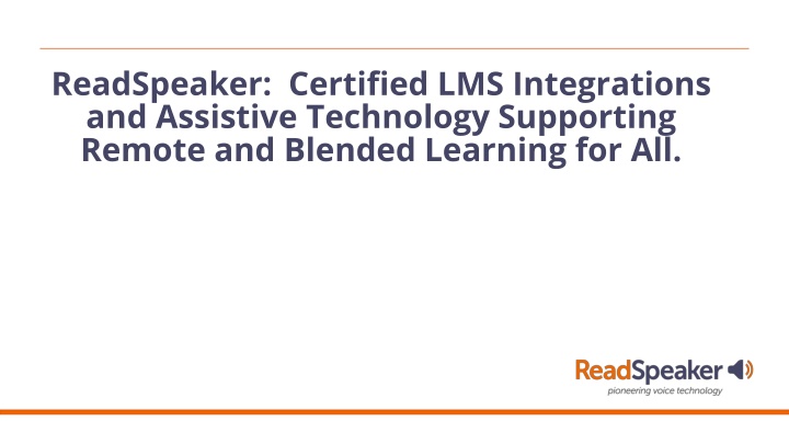 ReadSpeaker: Certified LMS Integrations Enhancing Learning Accessibility