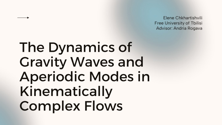 Gravity Waves and Aperiodic Modes in Kinematically Complex Flows