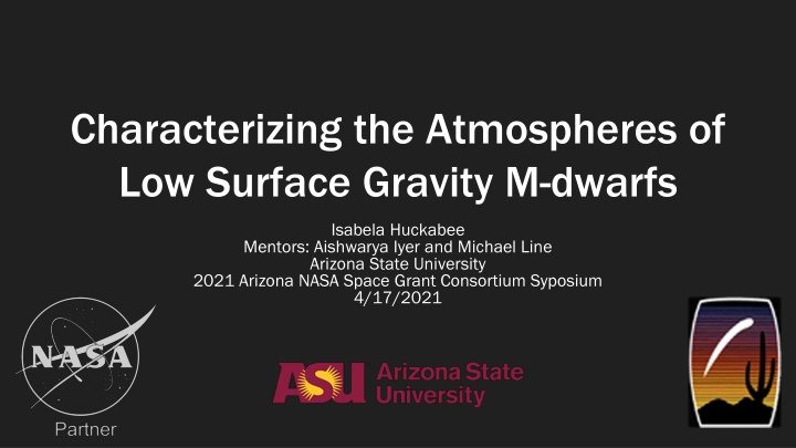 Characterizing the Atmospheres of Low Surface Gravity M-dwarfs