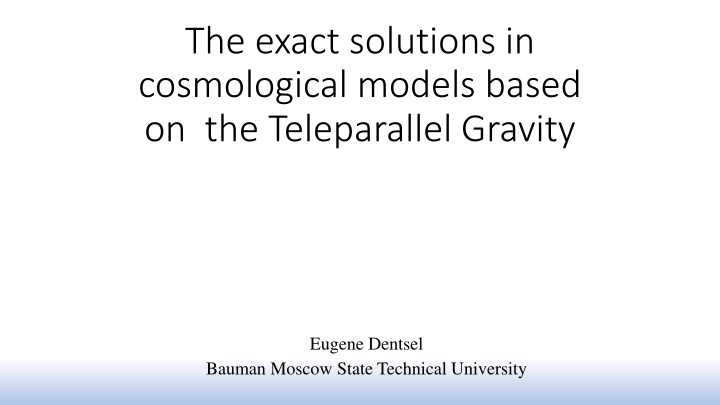 Exact Solutions in Cosmological Models Based on Teleparallel Gravity