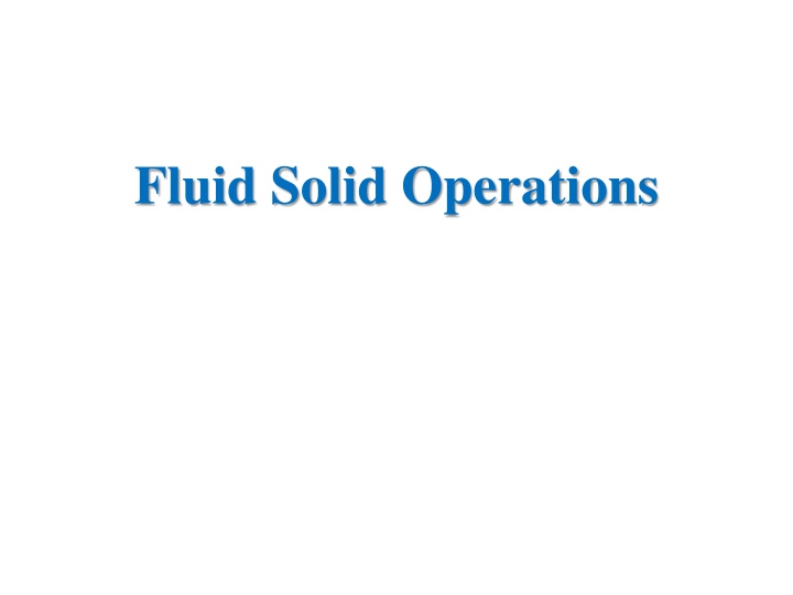 Sedimentation in Water Treatment Processes