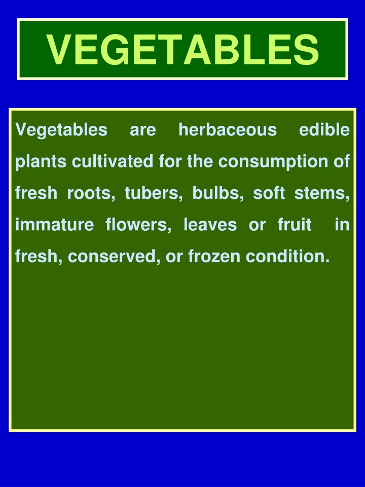 Comprehensive Guide to Nutritional Value and Composition of Vegetables
