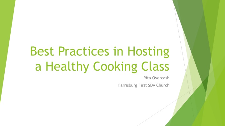 Hosting a Successful Healthy Cooking Class at Harrisburg First SDA Church