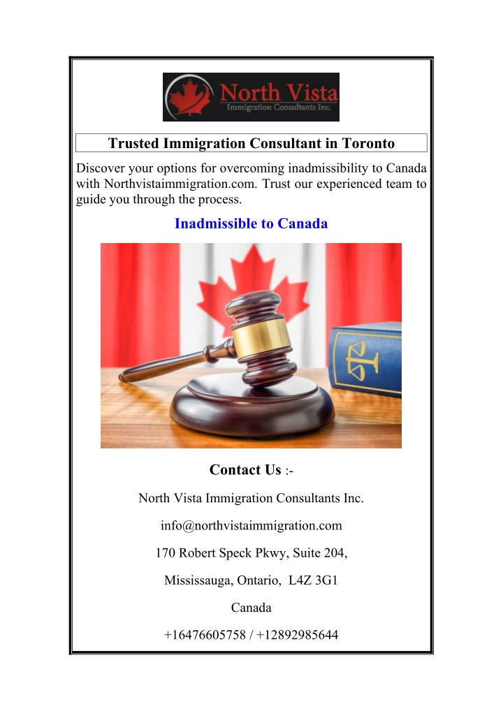 trusted immigration consultant in toronto n.w
