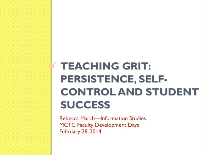 Nurturing Grit: Keys to Student Success and Resilience