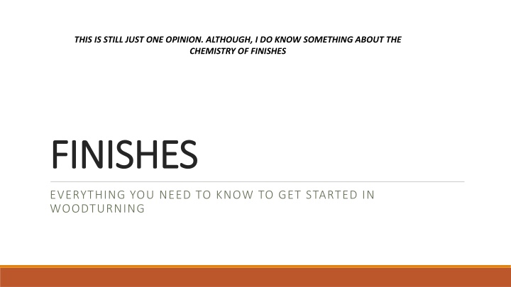 Finishes for Woodturning Projects