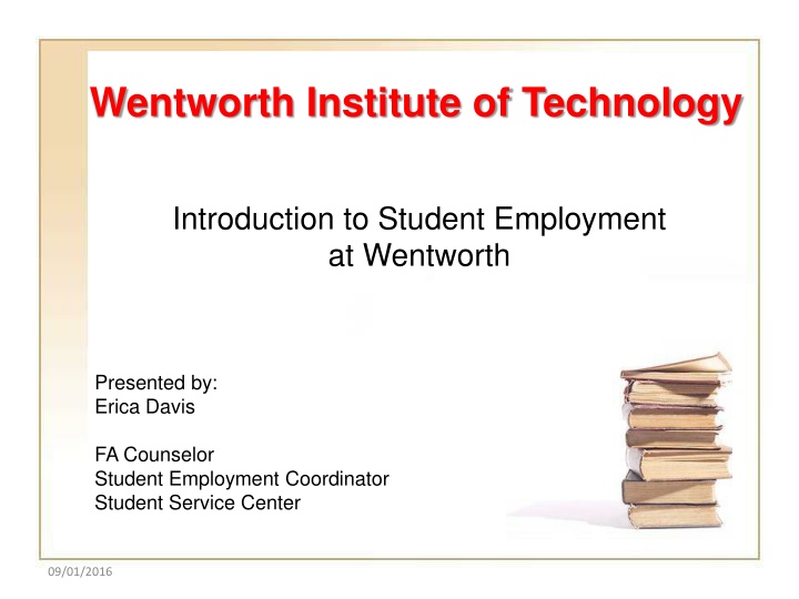 Student Employment Programs at Wentworth Institute of Technology
