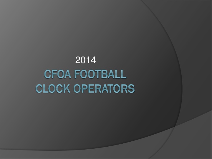 Game Clock Operator Guidelines and Responsibilities