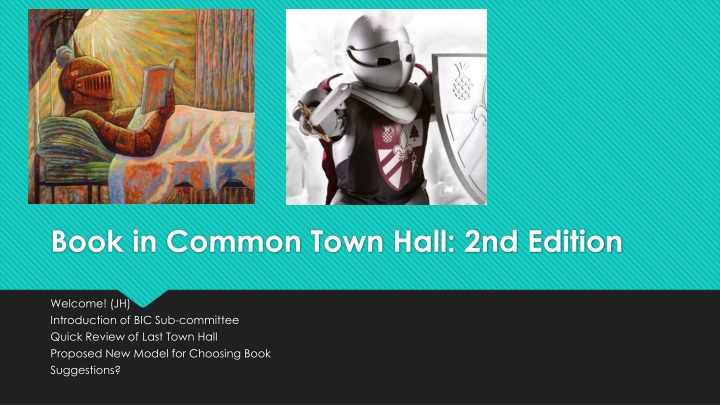 Refreshing the Book in Common Program: Proposed New Model and Timeline
