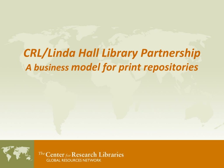 CRL/Linda Hall Library Partnership: Enhancing Access to Science and Engineering Materials
