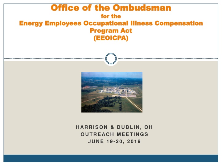 Office of the Ombudsman for the Energy Employees Occupational Illness Compensation Program