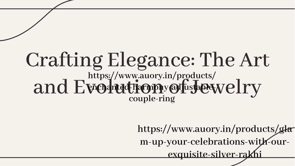 crafting elegance the art and evolution l.w