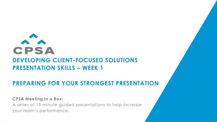 Effective Sales Presentation Strategies for Client-Focused Solutions