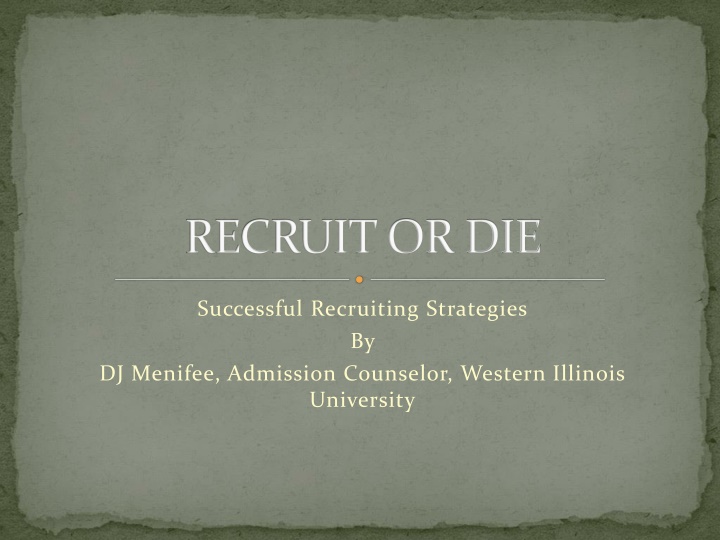 Strategic Recruitment in Today's Competitive Environment