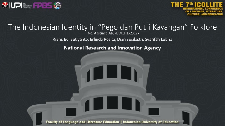 Indonesian Identity in Pego dan Putri Kayangan Folklore