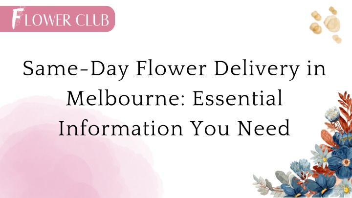 same day flower delivery in melbourne essential n.w