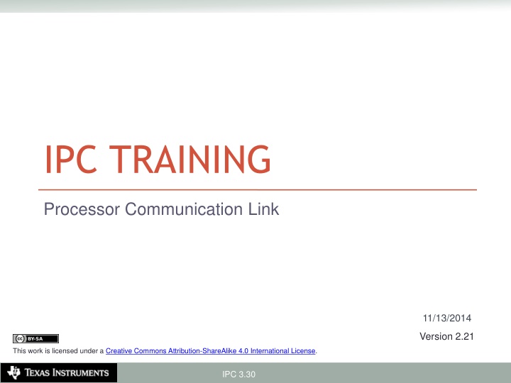 Overview of Inter-Processor Communication (IPC) in Processor Communication Link