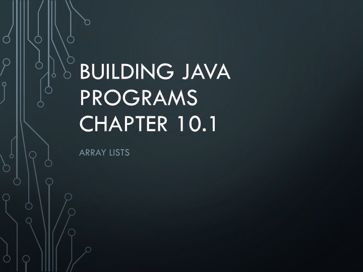 ArrayLists in Java Programming