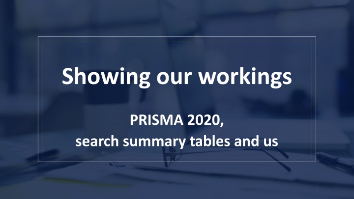 Enhancing Research Reporting with PRISMA 2020 Summary