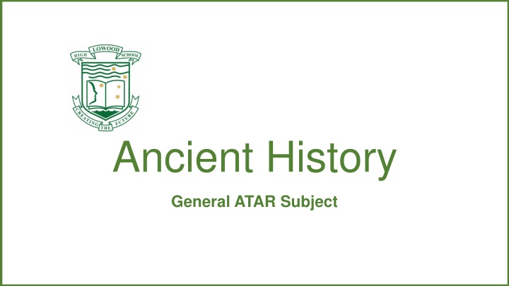 Ancient History General ATAR Subject Overview