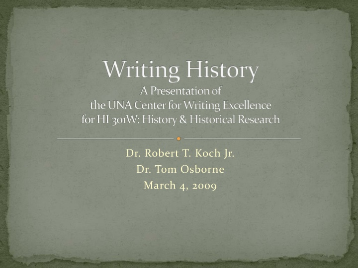 Paragraph Organization in Historical Prose Writing