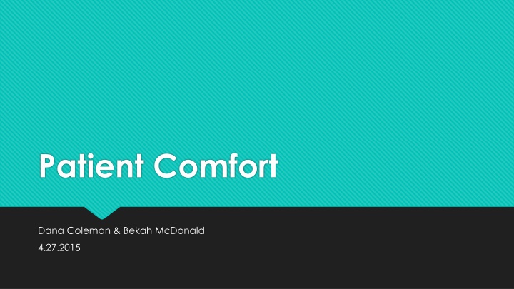 Enhancing Patient Comfort and Satisfaction in Healthcare Settings through Creative Activities