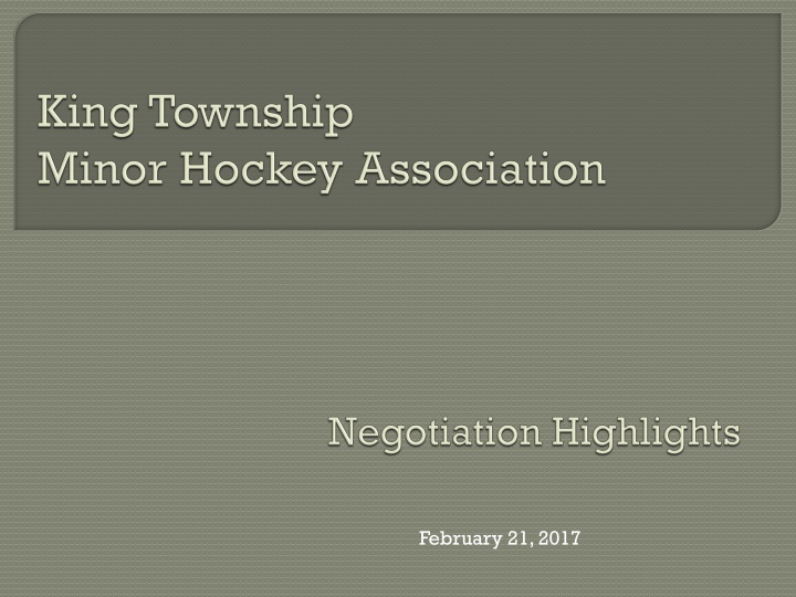 Evolution of a Partnership Model in Hockey Associations