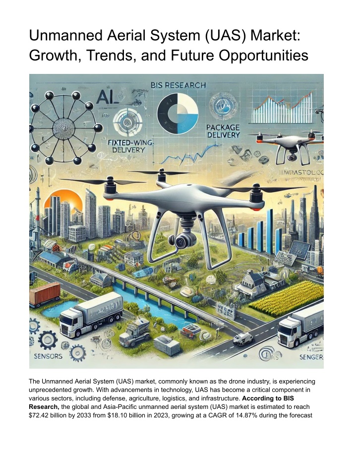unmanned aerial system uas market growth trends n.w