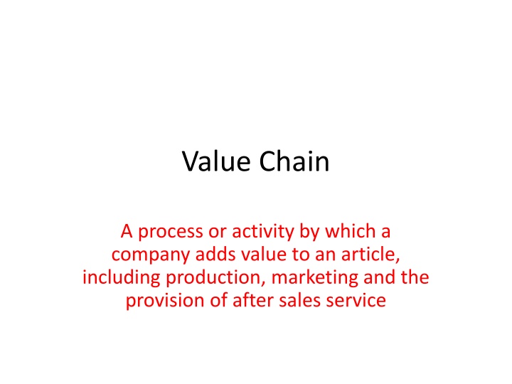 Value Chain Analysis in Agribusiness: Maximizing Value Addition and Product Distribution