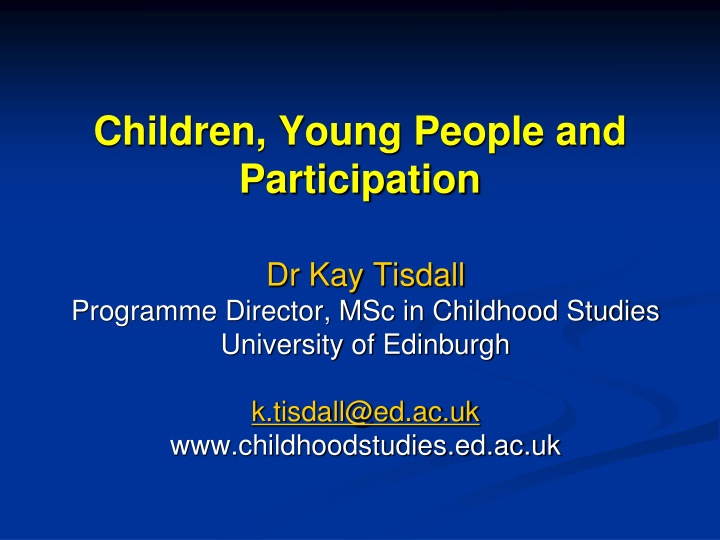 Children's Participation and Rights in Decision-Making