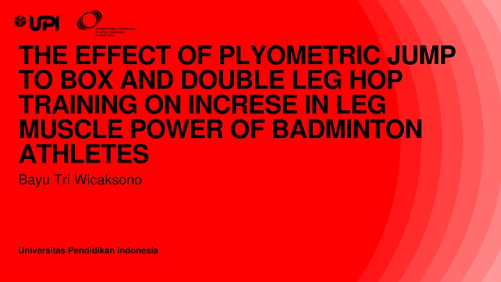 Impact of Plyometric Jump Training on Leg Muscle Power in Badminton Athletes