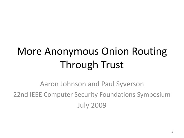 Onion Routing for Enhanced Privacy Protection