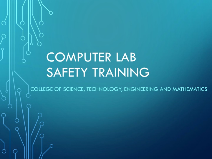 Computer Lab Safety Training Guidelines