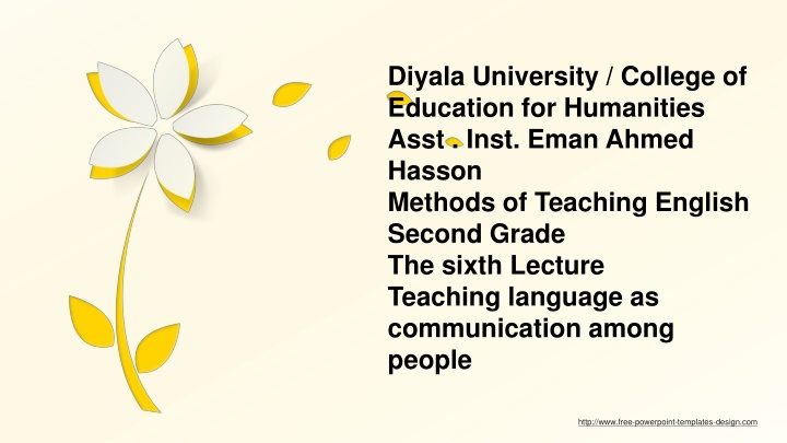 Developing Communicative Competence in English Language Teaching