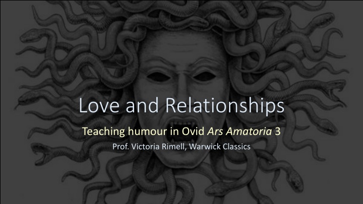The Role of Humour in Ovid's Ars Amatoria: A Literary Analysis