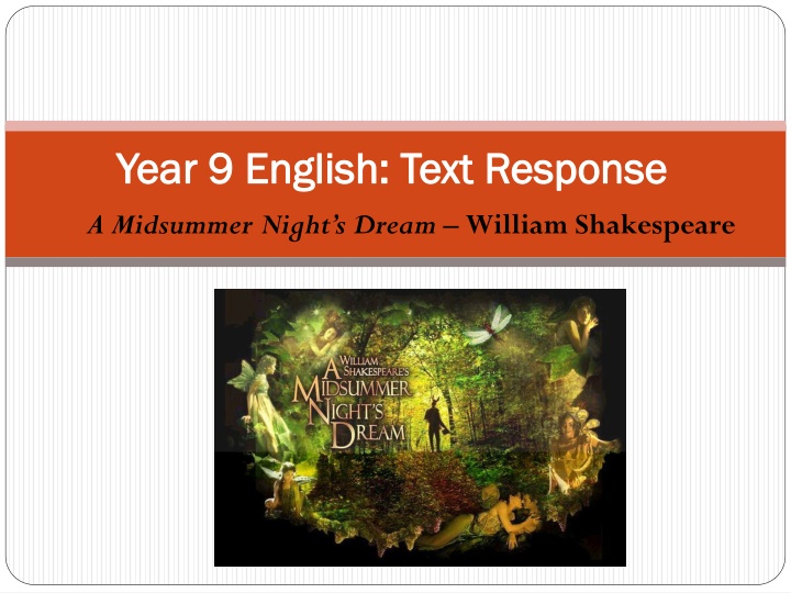 Love Portrayal in Shakespeare's A Midsummer Night's Dream