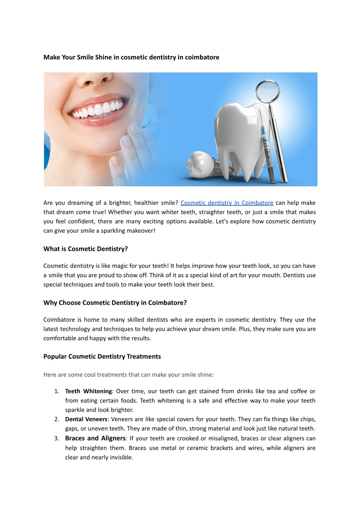 make your smile shine in cosmetic dentistry n.w