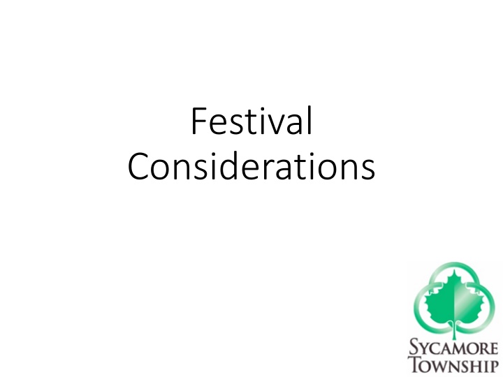 Insights on Festival Considerations and Financial Analysis