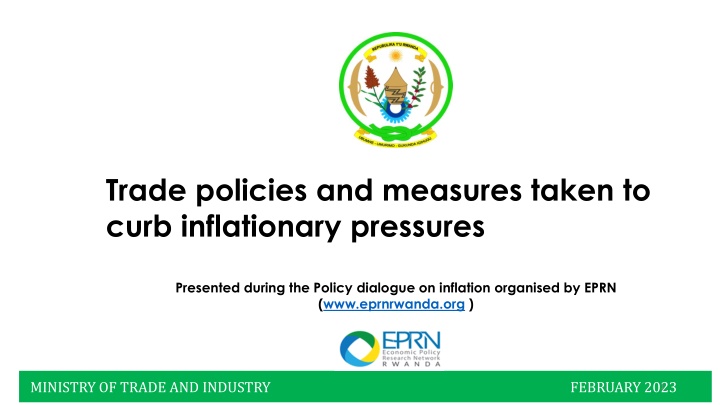 Trade Policies and Measures to Curb Inflationary Pressures in Rwanda