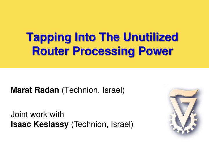 Unleashing Router Processing Power: A Revolutionary Approach