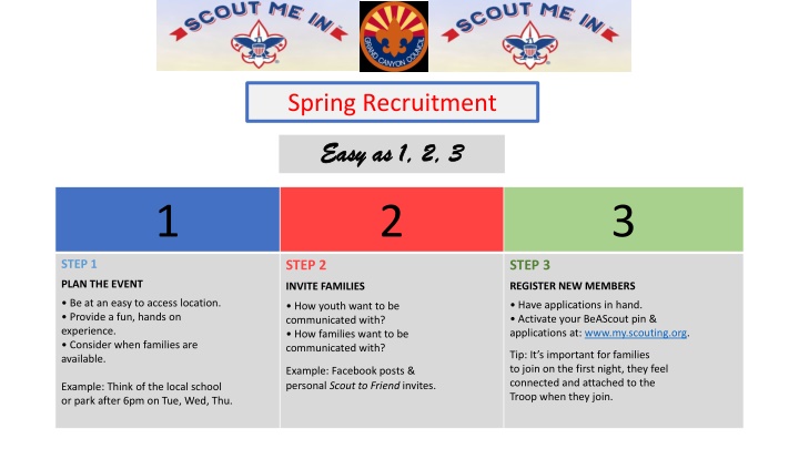 Successful Strategies for Spring Scout Recruitment