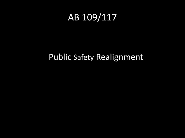 Public Safety Realignment