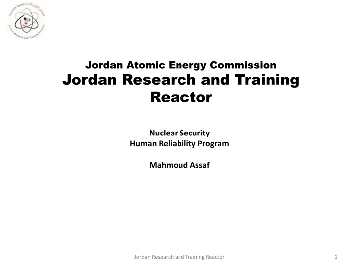 Jordan Atomic Energy Commission Human Reliability Program Overview