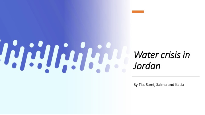 Water Crisis in Jordan: Causes, Consequences, and Solutions