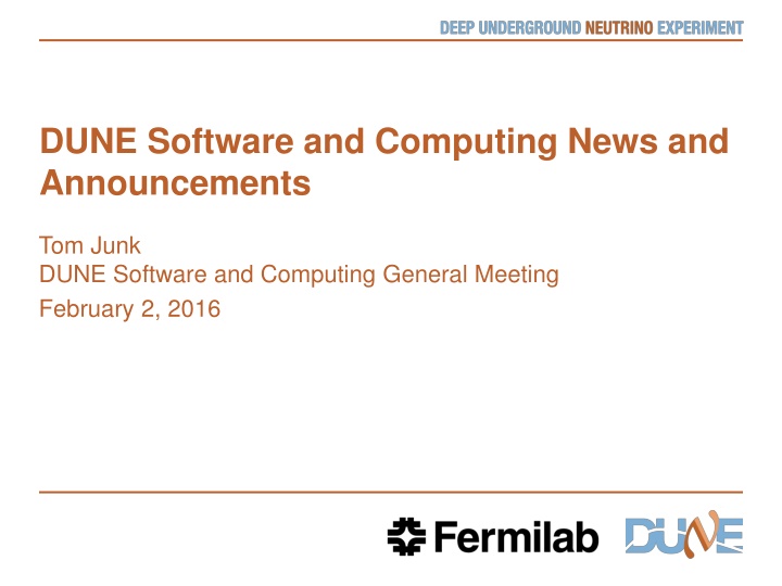 Latest Updates from DUNE Software and Computing