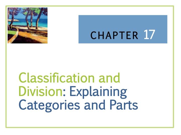 Classification and Division Essays