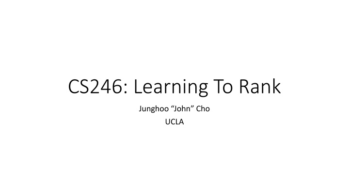 Learning to Rank in Information Retrieval: Methods and Optimization