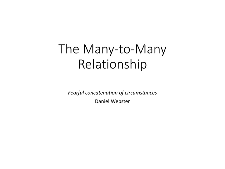 Many-to-Many Relationships in Relational Databases